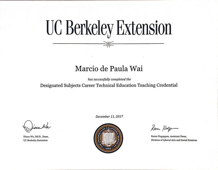 Designated Subjects CTE Teaching Credential