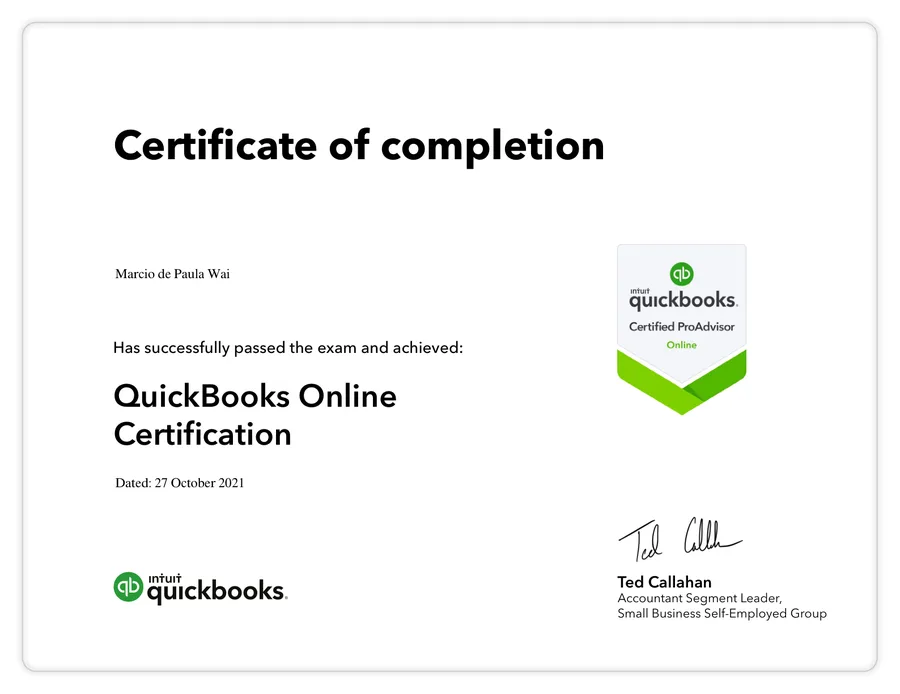 QuickBooks Online Certification
